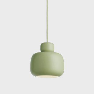Woud Stone hanglamp small Matcha green