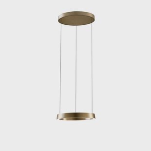Edge Round Hanglamp Ø500 Brass LIGHT-POINT - Woonkamer - Aluminium - 1 lamp