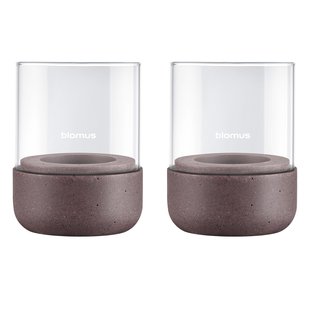 Blomus Calma Waxinelichthouder XS Set Van 2 Cedar Wood