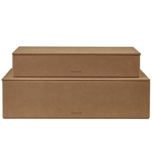 Blomus Sahla Opbergdoos Set Van 2 Indian Tan