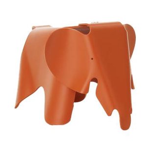 Vitra Eames Elephant RE Small Decoratie Olifant Red Orange