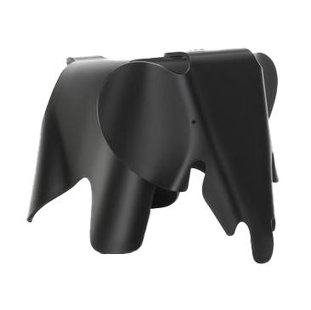 Vitra Eames Elephant RE Small Decoratie Olifant Deep Black