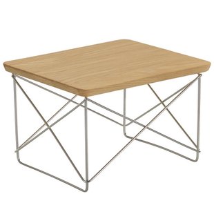 Vitra Occasional LTR Salontafel Chrome Onderstel Chestnut