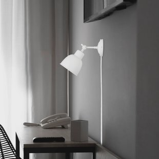 Argon Wandlamp Emoti, beige, 1-lamp, staal, Ø 10 cm