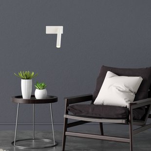 Argon LED wandlamp Rulo, beige, staal, 3000 K