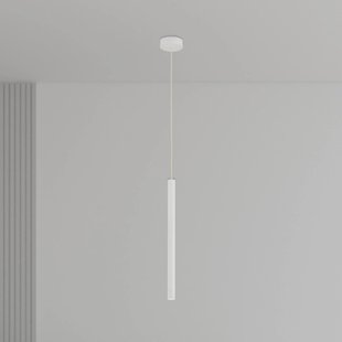 Argon LED hanglamp Rulo, beige, staal, Ø 3,2 cm