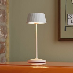 Sigor LED tafellamp op accu Facetta, set van 3, wit, 22 cm, IP44