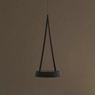 Sigor LED hanglamp op accu Mahina, zwart, Ø 17 cm, metaal, CCT