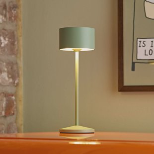 Sigor LED tafellamp Veluna, groen, hoogte 25 cm, IP44, dimbaar, CCT