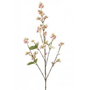 Fleurdirect Kunsttak Snowberry - Roze - Kunststof - 0x90x0cm (BxHxD)