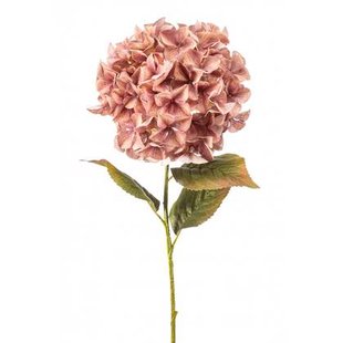 Fleurdirect Kunstbloem Hydrangea - Roze - Kunststof - 0x90x0cm (BxHxD)