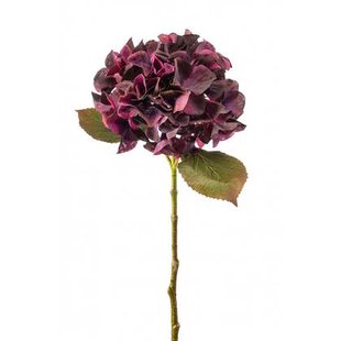 Fleurdirect Kunstbloem Hydrangea - Bordeaux|Paars|Rood - Kunststof
