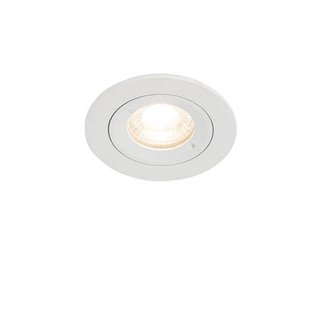 QAZQA Smart inbouwspot wit rond IP44 incl. Wifi GU10 50mm - Xena