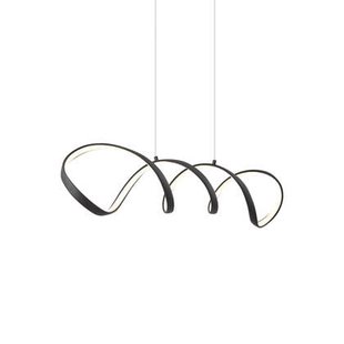 QAZQA Design hanglamp zwart 100cm incl. LED 3-staps dimbaar - Wokkel