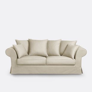 Bank, Comfort Bultex®, in halfgevlochten katoen, Adelia