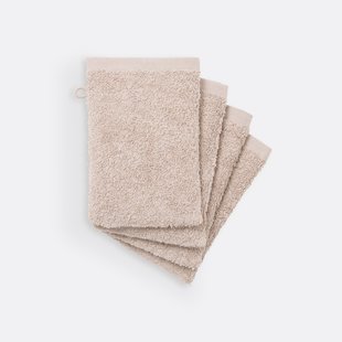 Set van 4 washandjes SCENARIO in badstof