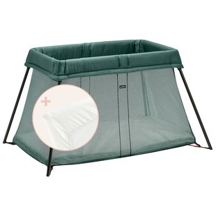 Reisbed light met hoeslaken