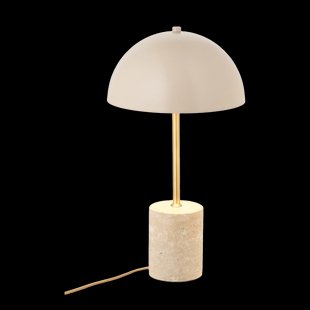 Lily marmer tafel lamp zand - Ø 25 x 45 cm