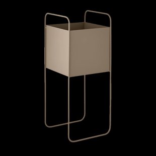 Emelie metalen plantenbak - bruin