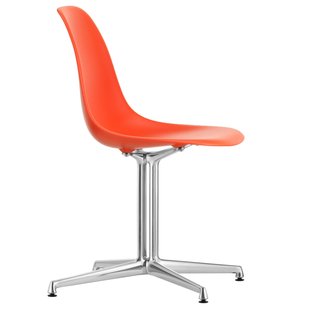 Vitra Eames RE Stoel DSL Chrome/Poppy Red