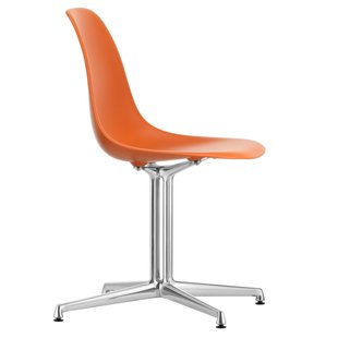 Vitra Eames RE Stoel DSL Chrome/Rusty Orange