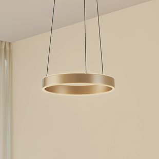Lucande LED hanglamp Tindra, Ø 40 cm, goud, dimbaar