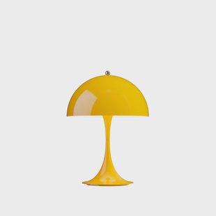 Panthella 250 PORTABLE LED-batterijlamp geel Louis Poulsen - Woonkamer - Modern - Kunststof - Met lampenkap
