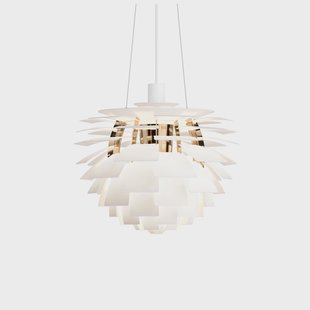 PH Artichoke hanglamp wit/messing 48 cm Louis Poulsen - Woonkamer - Modern - Metaal - 1 lamp