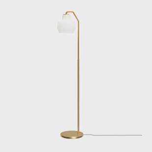 VL Ring Crown vloerlamp wit/messing E14 Louis Poulsen - Woonkamer - Modern - Met lampenkap