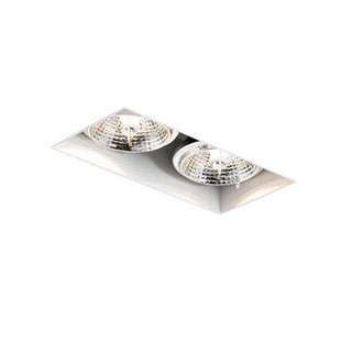 QAZQA Moderne inbouwspot wit GU10 AR70 trimless 2-lichts - Oneon