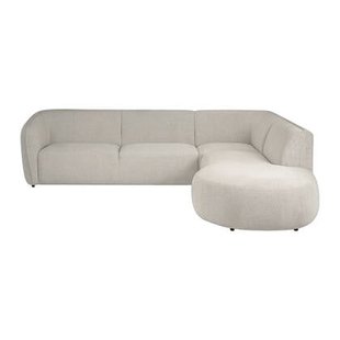 by fonQ Soft Hoekbank Rechts - Open Eind - Naturel Melange