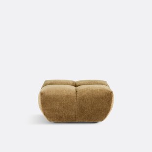 Poef, vintage ribfluweel, L83 cm, Nuria