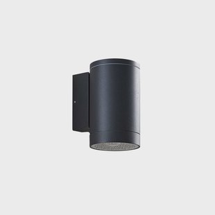 Thomke BuitenWandlamp Dark Grey Lucande - Terras - Modern - Metaal - 1 lamp