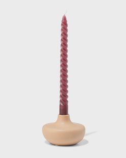 HEMA Kandelaar 10.8x7.5cm keramiek bruin (bruin)