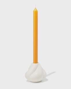 HEMA Kandelaar 9.2x9cm keramiek twist crème (creme)