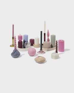 HEMA Huishoudkaars Ø2.2x24cm reliëf oudroze (oudroze)