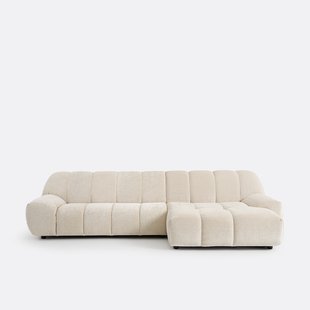 Vintage ribfluwelen hoekbank, Nuria