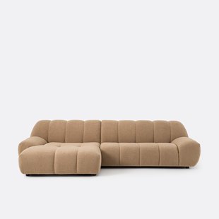 Linkerhoekbank, dikke badstof, Nuria