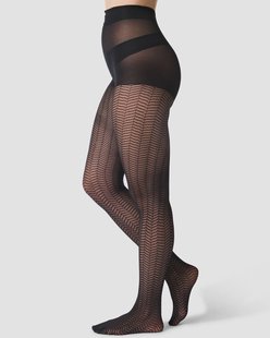 HEMA Fashion panty visgraat zwart (zwart)