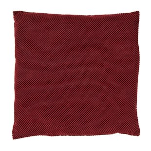 Kussen met blokjes - bordeauxrood - 60x60 cm