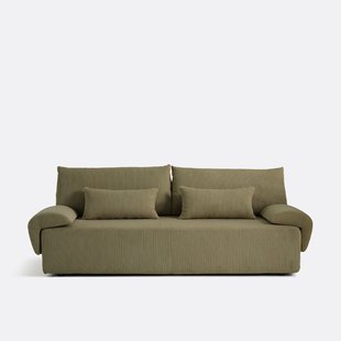 Omvormbare 3-zitsbank in ribfluweel, Maona