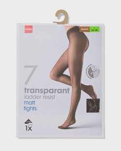 HEMA Panty 7denier anti-ladder bruin (bruin)