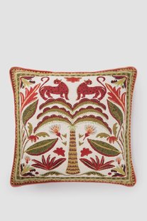 Multicolour kussen met leopard