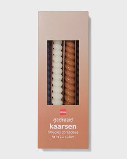 HEMA Huishoudkaarsen ⌀2.2x25cm draai blauw - 4 stuks (blauw)