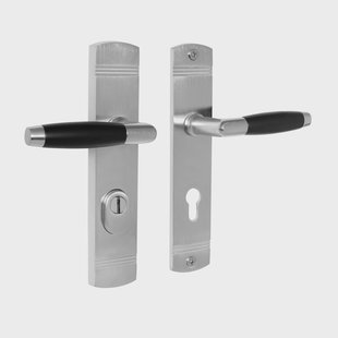 De Oude Deurklink Retro buitendeurbeslag klink/klink PC72 mat nikkel