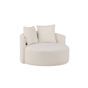 Fjôrd - Loveseat Wit Teddy - 118x118x72cm - Kelso
