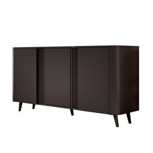 Meubella - Dressoir Veda - Zwart - 150 cm