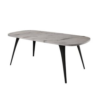 Meubella - Salontafel Flix - Wit marmer - 120 cm