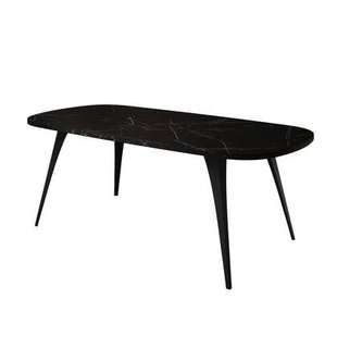 Meubella - Salontafel Flix - Zwart marmer - 120 cm