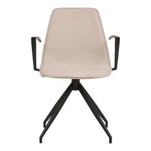 House Nordic - Eetkamerstoel Beige - Draaibaar - Monaco - Set van 2